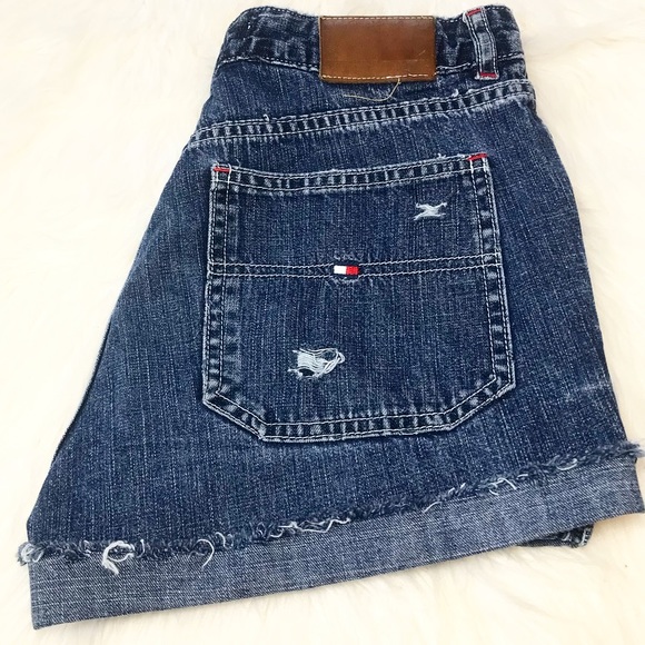 Tommy Hilfiger Pants - VINTAGE Tommy Hilfiger Distress High Waisted Short